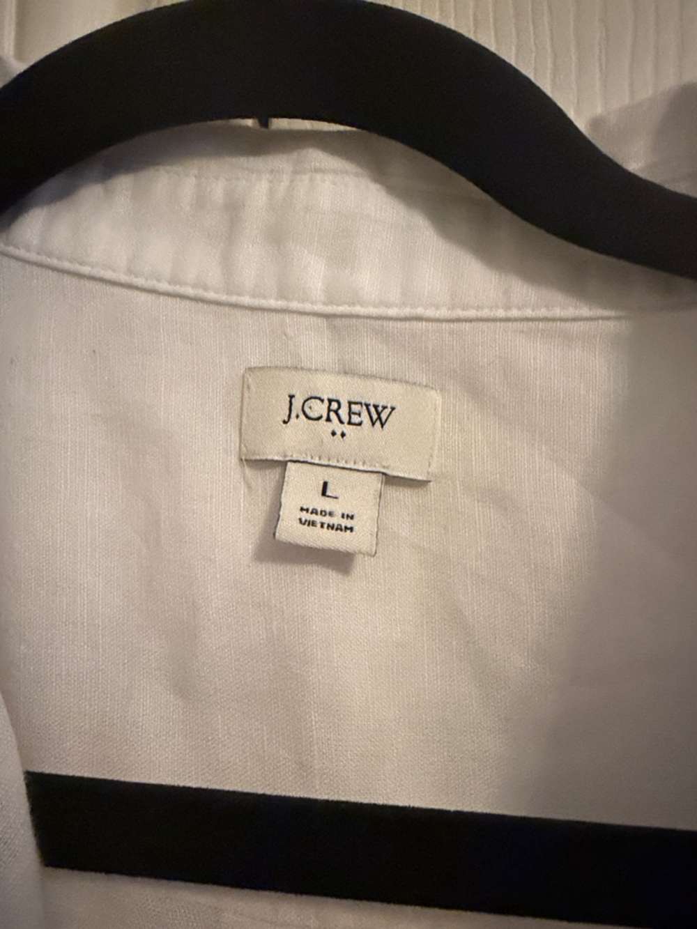 J. Crew White Linen Sleeveless Collared Split-V Top - Picture 2 of 5